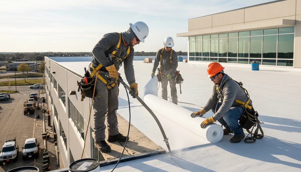 Commercial roofing installation in Vancouver, WA by FX Remodeling & Exteriors