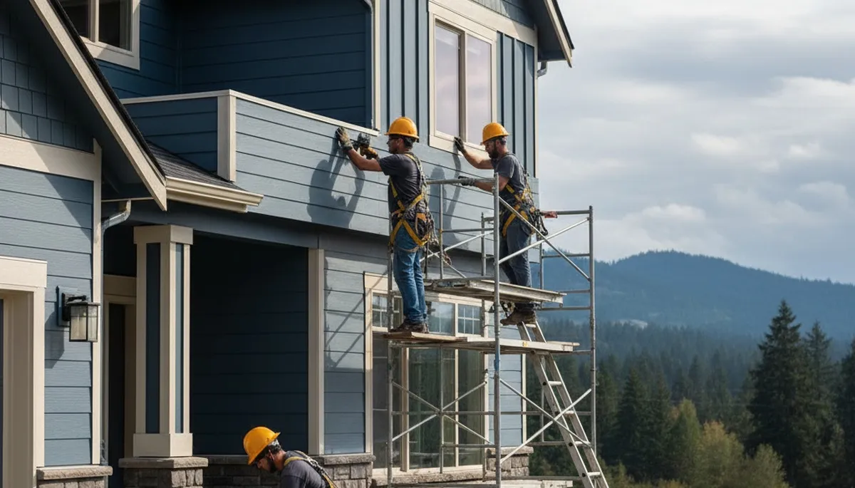 Siding contractor in Vancouver, WA providing professional exterior siding installation and repair services