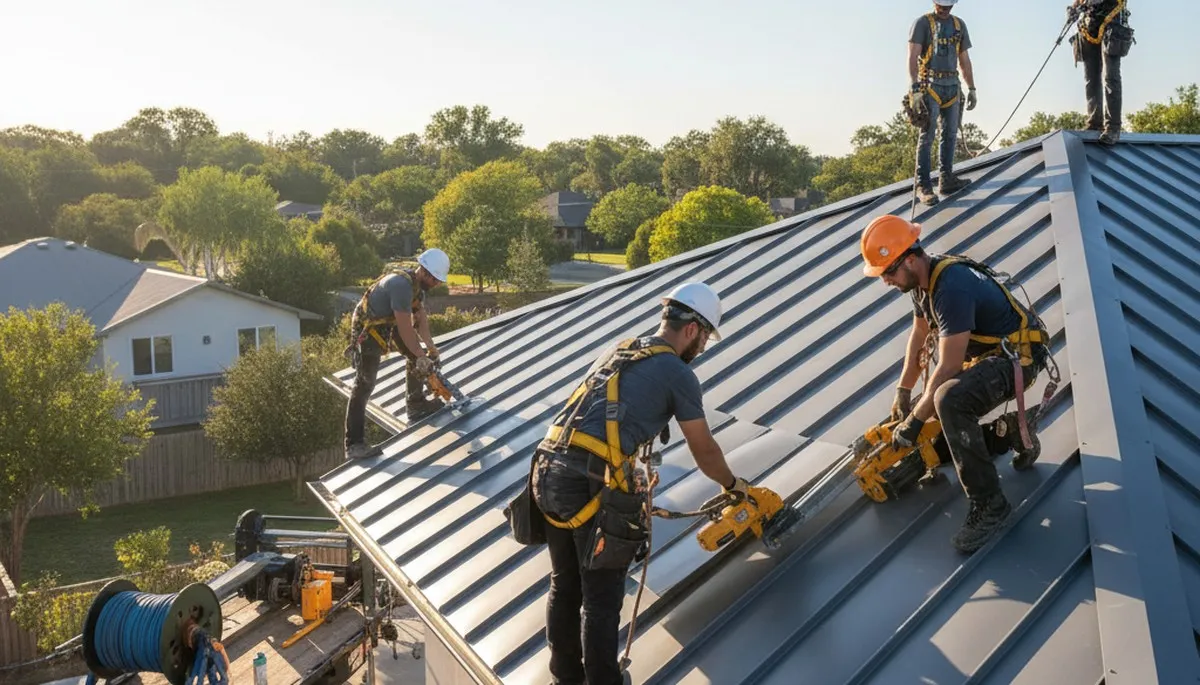 Metal roofing installation in Vancouver, WA by FX Remodeling & Exteriors for durable weather protection