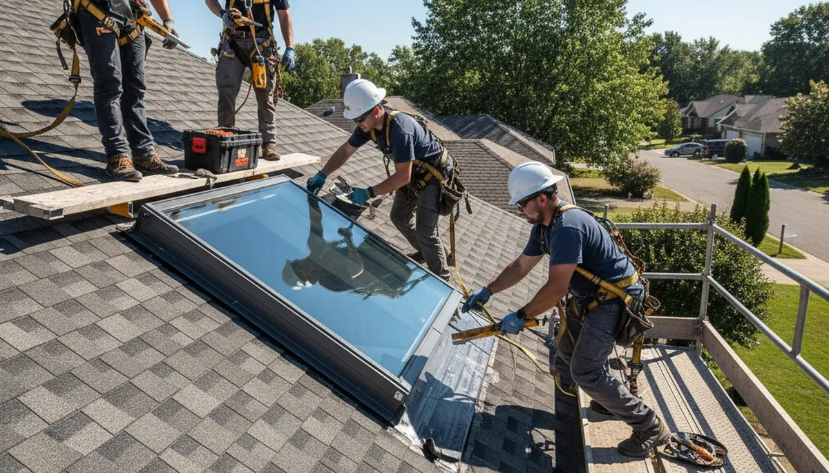 Vancouver, WA skylight installation by FX Remodeling & Exteriors for natural light and roof sealing