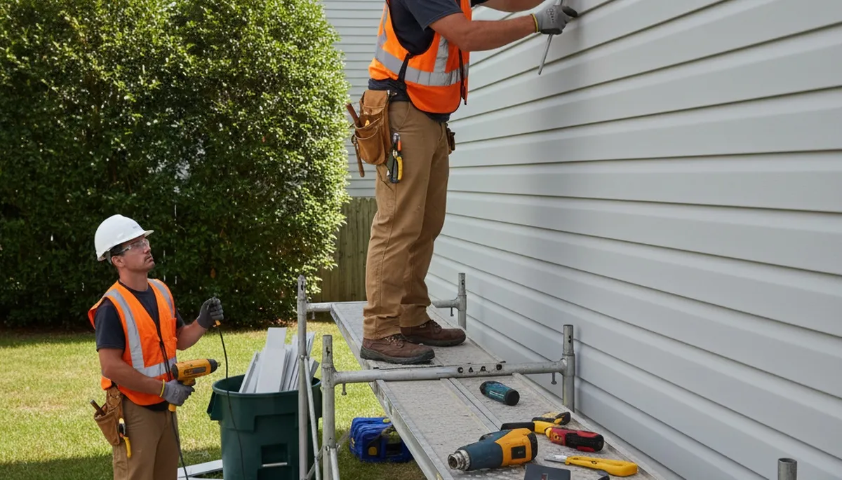 Vinyl siding repair in Vancouver, WA by FX Remodeling & Exteriors for cracked and damaged siding